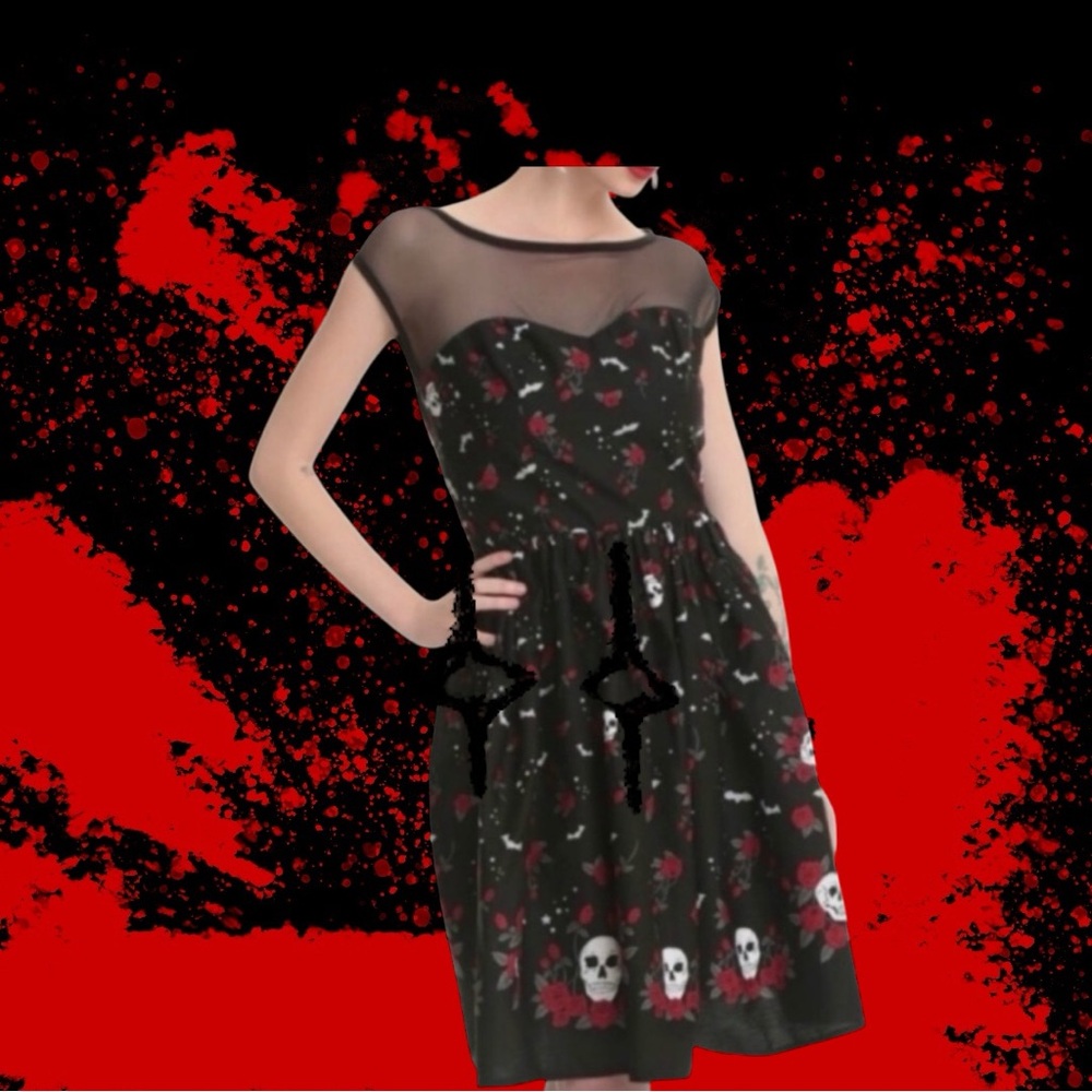 Hell Bunny Gothic‎ Witchy Dress Size Large
